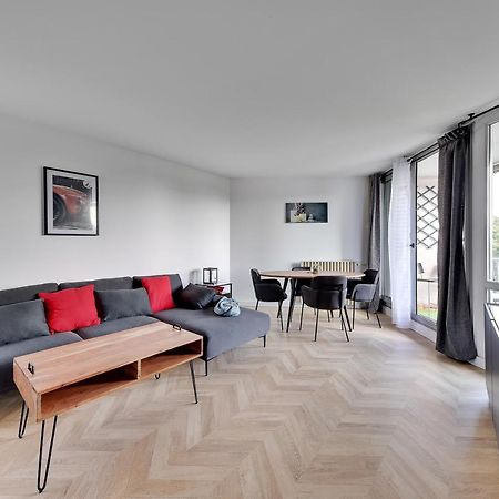 Chic Apart With Parking And Balcony Apartment Villeneuve-la-Garenne Ngoại thất bức ảnh